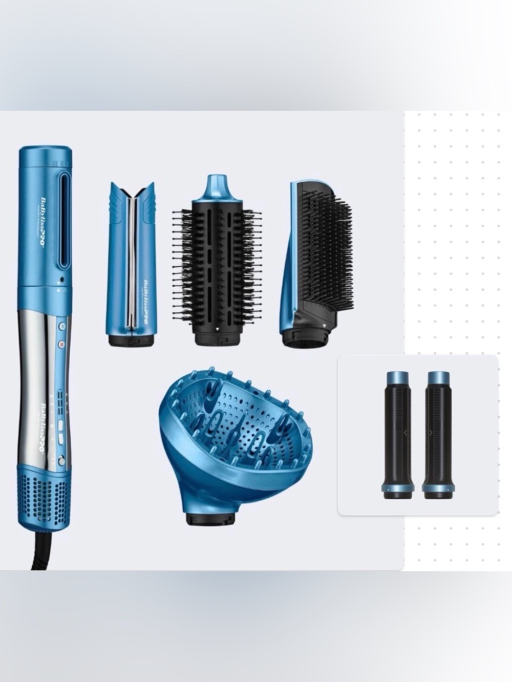BaBylissPRO Nano Titanium StyleSwitch Ionic Multi-Styler & Dryer AND Attachment